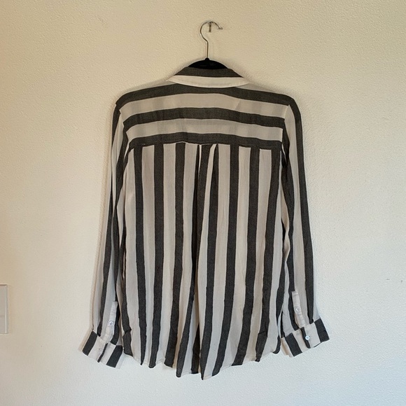 BP Striped Long Sleeve Button Down Shirt - Picture 3 of 3